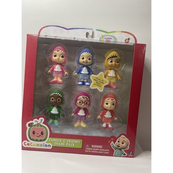 CoComelon Official Family & Friends 3" Figure Shark Theme Kids Character Toy NEW - Picture 12 of 12